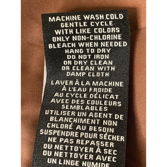 NWT Faux Leather Double-Breast Blazer Coat M Seven for all Mankind Brown 8686 - Picture 6 of 9